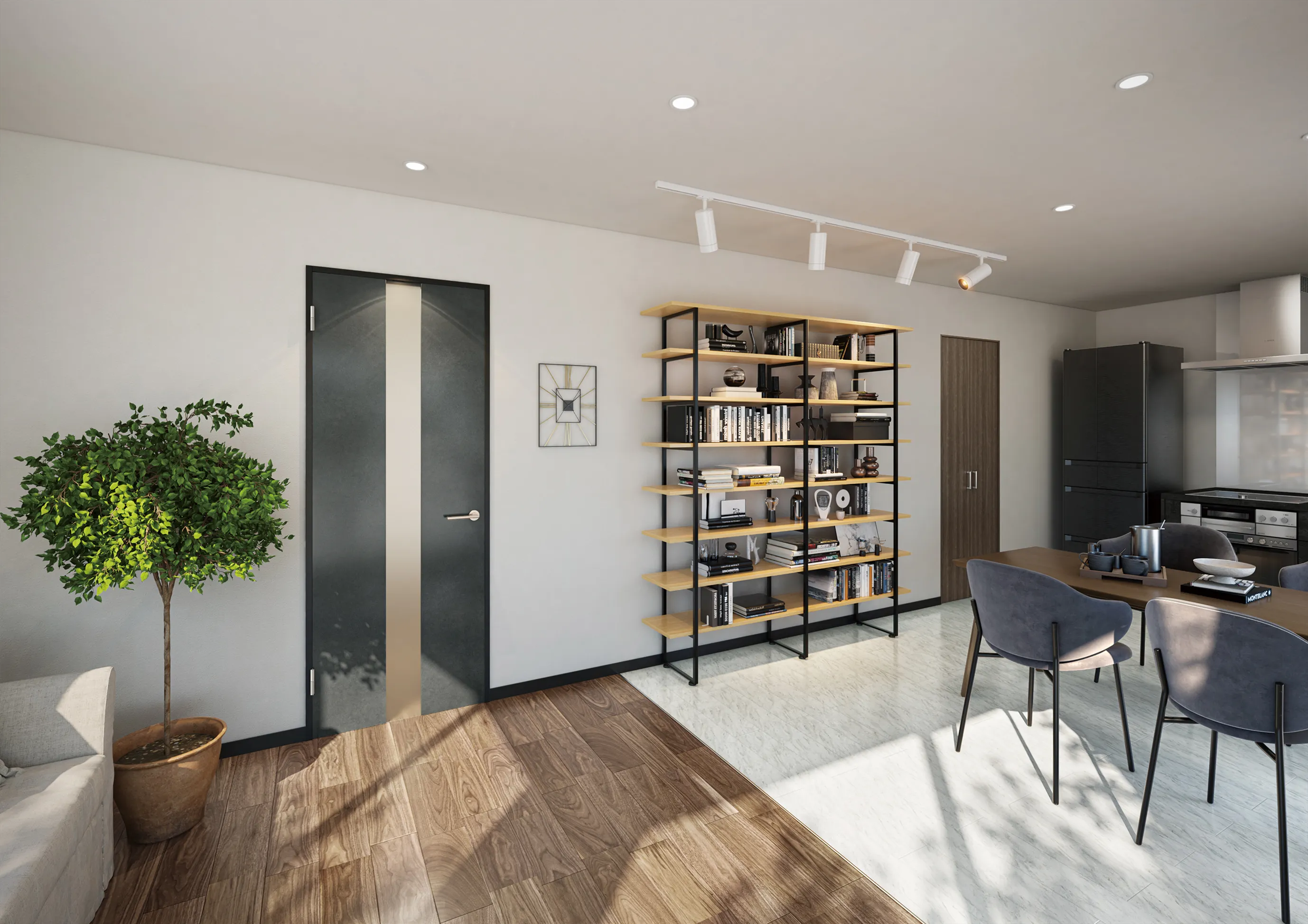 異素材とフローリングコーディネート 異素材とフローリングコーディネート