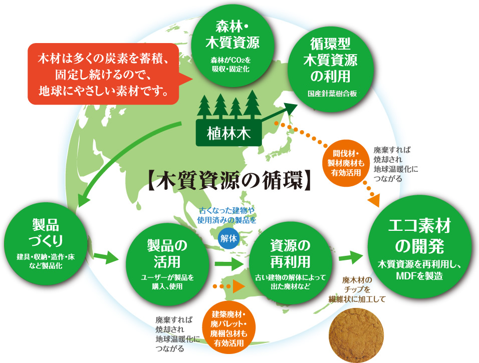 木質資源の循環